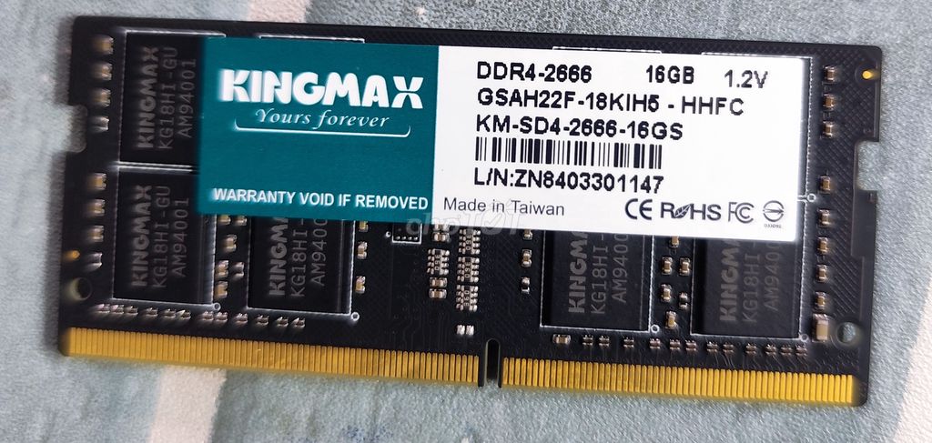 Ram Laptop KingMax DDR4 16GB 2666MHz