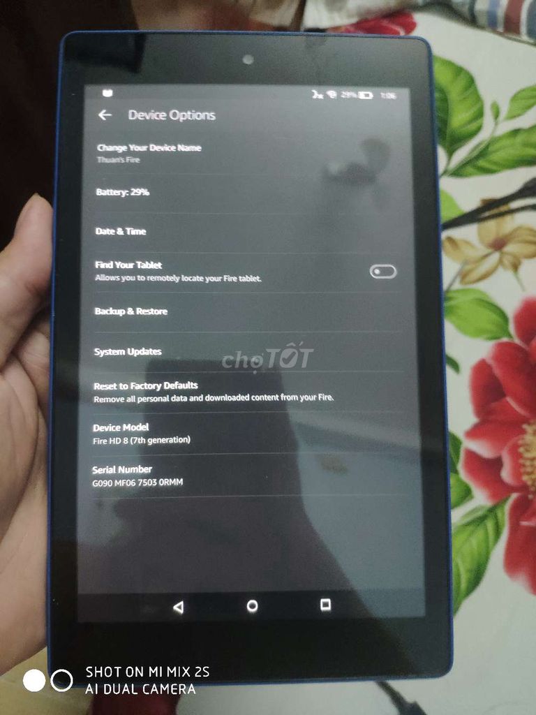 Amazon Kindle Fire HD 8 2GB/32GB. Mua bán Máy tính bảng tại Quận 10 Tp Hồ Chí Minh được đăng bởi Minh Thuận hình 1