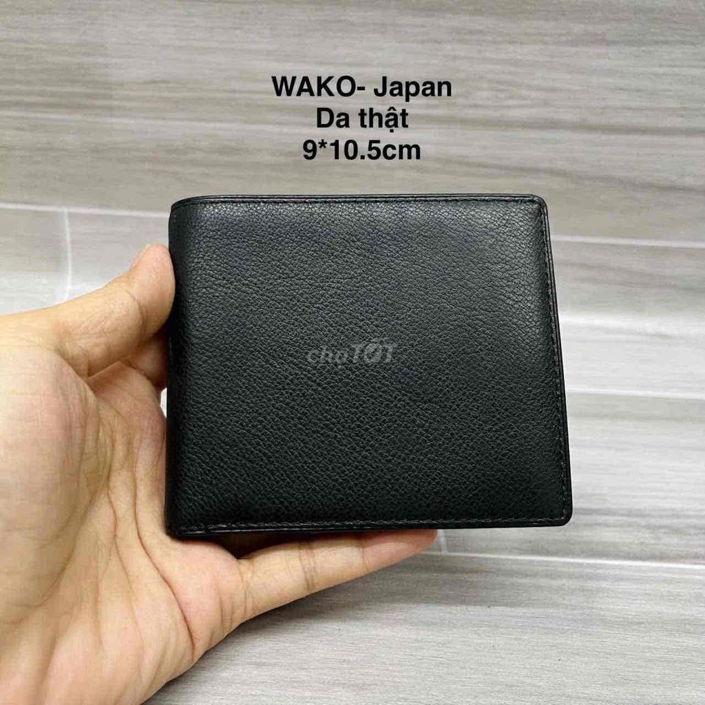 Ví Da Thật WAKO Nam Đen Nhật Bản Mới. Mua bán Túi xách tại Thị xã Tân Châu An Giang được đăng bởi Tuyền chuyên hàng nhật hình 1
