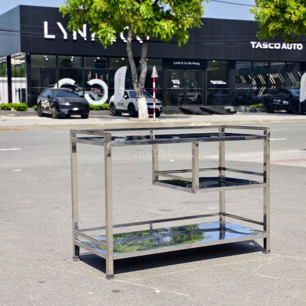 Kệ inox 3 tầng để bình ga. Mua bán Tủ, kệ gia đình tại Quận Cẩm Lệ Đà Nẵng được đăng bởi Huỳnh Hà  hình 1
