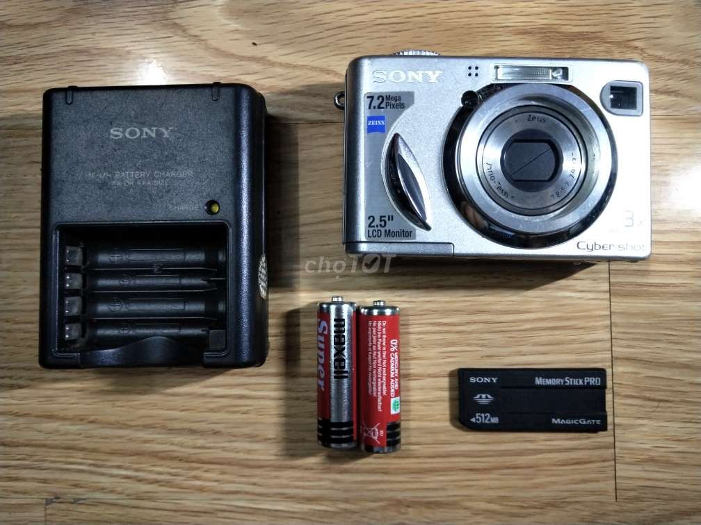 Máy ảnh Sony DSC-W7 7.2MP- xtqy Nhật Bản