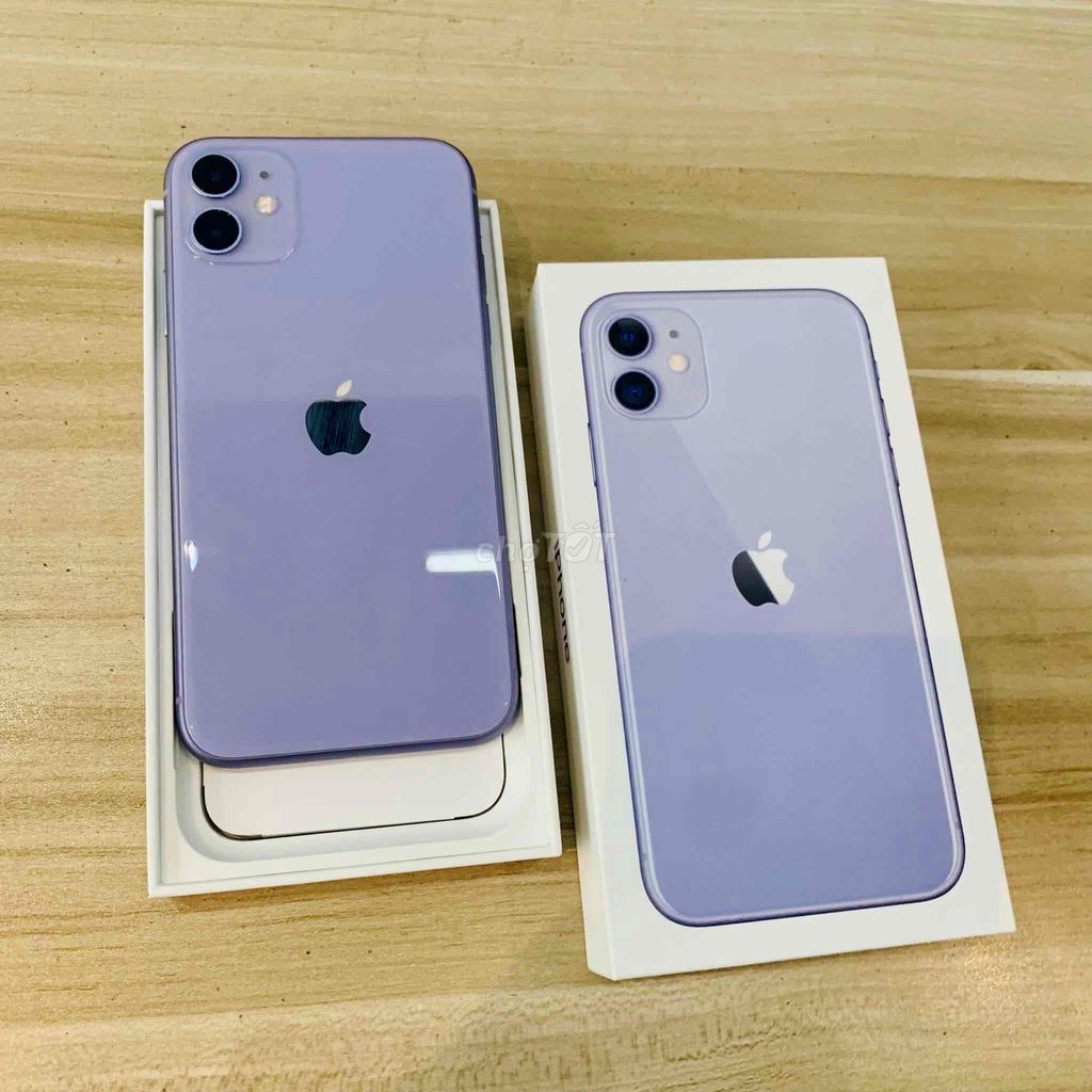 iPhone 11 64GB Tím FULLBOX 99% APPLE 05/2024. Mua bán Điện thoại tại Quận 10 Tp Hồ Chí Minh được đăng bởi iStockHCM hình 1