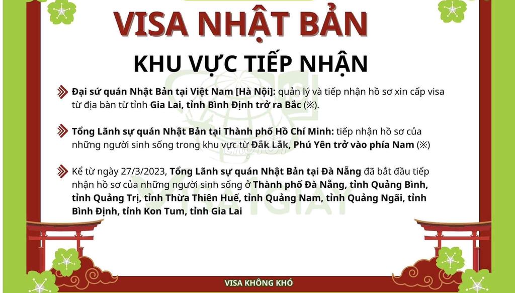 VISA NHẬT BẢN (du lịch/thăm thân/công tác)