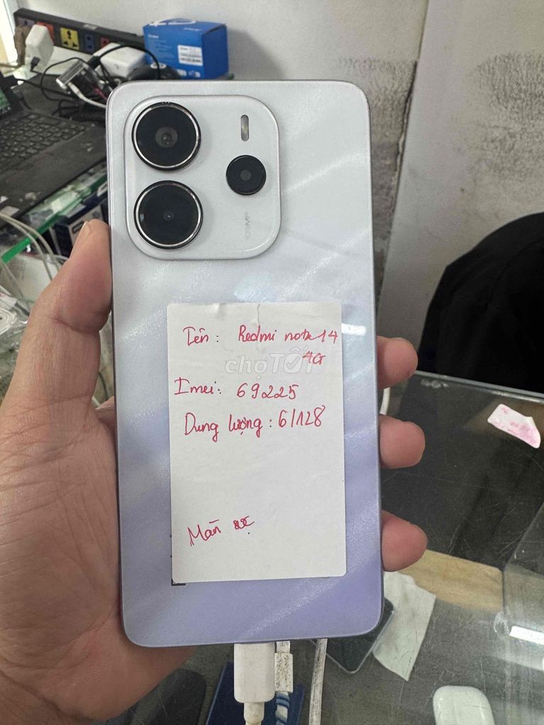 Xiaomi Redmi Note 14 128GB Trắng. Mua bán Điện thoại tại Quận Đống Đa Hà Nội được đăng bởi Lê Khuyến hình 1