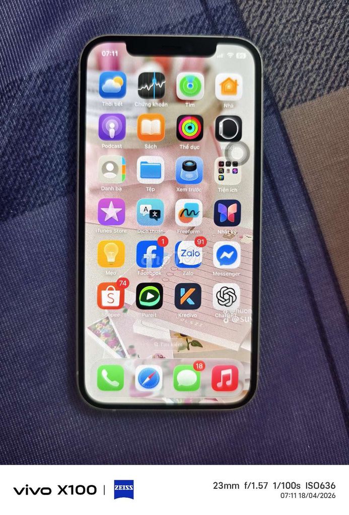 iPhone 12 Lock 64GB Trắng Đã sử dụng. Mua bán Điện thoại tại Huyện Yên Dũng Bắc Giang được đăng bởi Huỳnh Anh hình 1