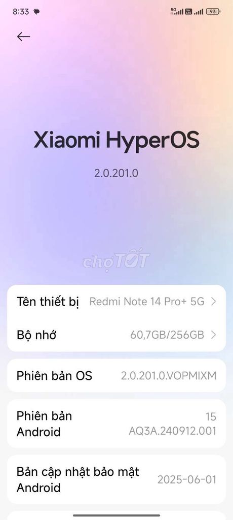 Xiaomi Redmi Note 14 Pro+ 5G Đen. Mua bán Điện thoại tại Quận 8 Tp Hồ Chí Minh được đăng bởi Tên chưa cung cấp hình 1