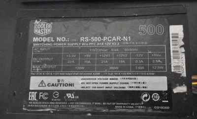 Nguồn Cooler Master CST 500w RS-500-PCAR-N1. Mua bán Linh kiện (RAM, Card...) tại Quận Liên Chiểu Đà Nẵng được đăng bởi Ngô Hoàng Nguyên