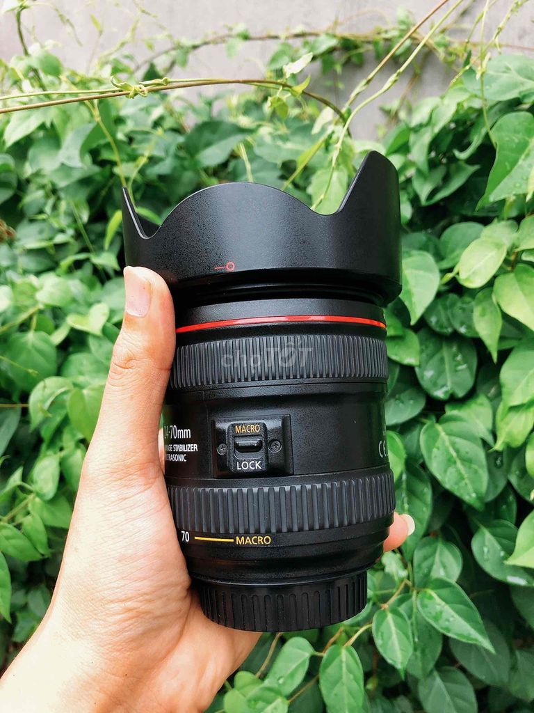 ống kính canon 24 70 f4 is kèm filter túi đựng