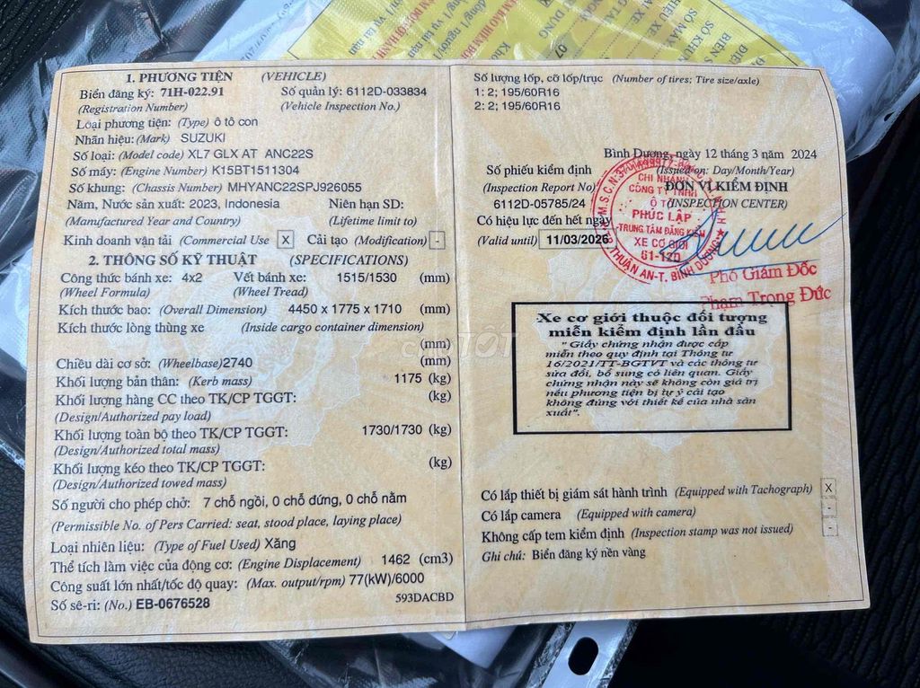 XL7 Xe qua sữ dụng /Bảo dưỡng Hãng hỗ trợ Trả Góp. Mua bán Ô tô tại Quận 12 Tp Hồ Chí Minh được đăng bởi SUZUKI VIỆT LONG  hình 12