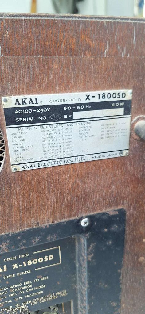 Đầu ghi băng AKAI X-1800SD. Mua bán Đồ sưu tầm, đồ cổ tại Quận Tân Phú Tp Hồ Chí Minh được đăng bởi nguyenquoc hình 1