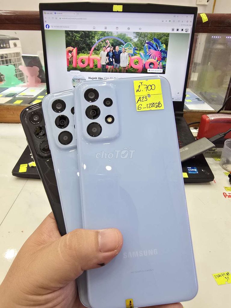 Samsung A23 6GB/128GB Xám Đen Đã dùng. Mua bán Điện thoại tại Thành phố Long Xuyên An Giang được đăng bởi Facebook Cầm Đồ Thúy Vân hình 1
