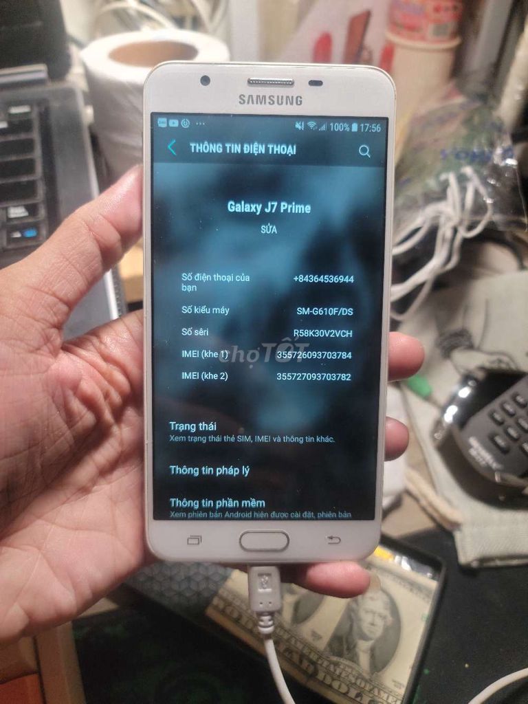 Samsung Galaxy J7 Prime Vàng 3300 mAh. Mua bán Điện thoại tại Quận 7 Tp Hồ Chí Minh được đăng bởi Vy Vy hình 1