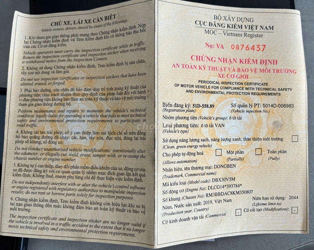 ✅ DONGBEN X30 5c/490kg 2019. Mua bán Xe tải, xe ben tại Quận Tân Bình Tp Hồ Chí Minh được đăng bởi hữu trí chuyên xe đẹp hình 11