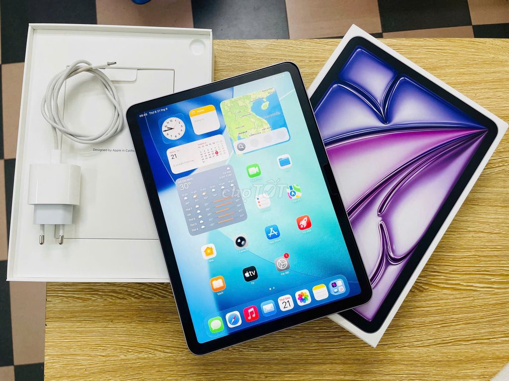 Apple iPad Air M3 Wifi 128GB TÍM Like New FULLBOX. Mua bán Máy tính bảng tại Quận Đống Đa Hà Nội được đăng bởi NHẬT LỆ CAMERA hình 1