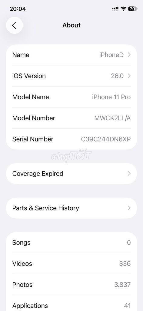 Apple iPhone 11 Pro 64GB Vàng Đã sử dụng. Mua bán Điện thoại tại Quận Liên Chiểu Đà Nẵng được đăng bởi duc hình 1