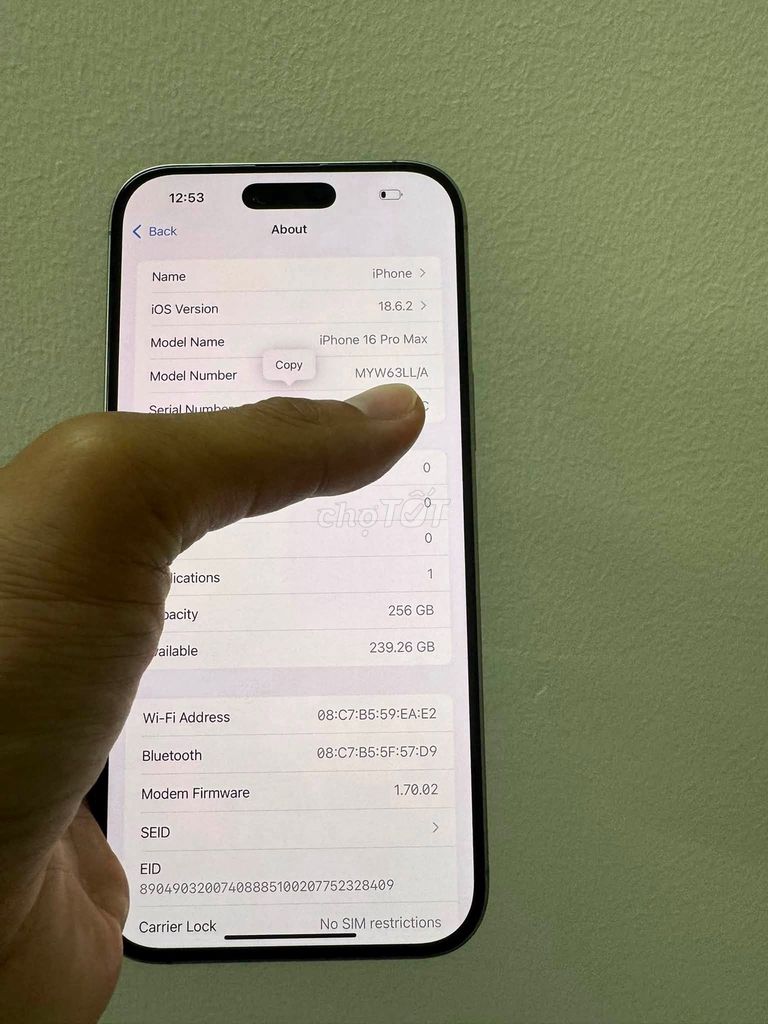 Apple iPhone 16 Pro Max 256GB Natural Titanium Like New. Mua bán Điện thoại tại Quận Phú Nhuận Tp Hồ Chí Minh được đăng bởi Hội Đồ Điện Tử hình 1