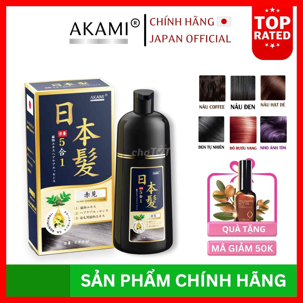 Dầu Gội Nhuộm Phủ Bạc Akami Nhật Bản 500ml lên màu. Mua bán Nội thất, đồ gia dụng khác tại Huyện Thường Tín Hà Nội được đăng bởi Thuylee stores hình 1