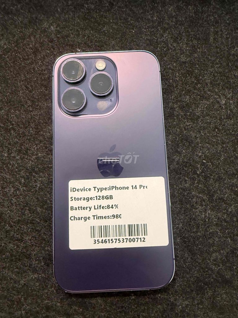 iPhone 14 Pro 128GB Tím Quốc Tế 99 keng. Mua bán Điện thoại tại Quận Hà Đông Hà Nội được đăng bởi Vương Anh hình 1
