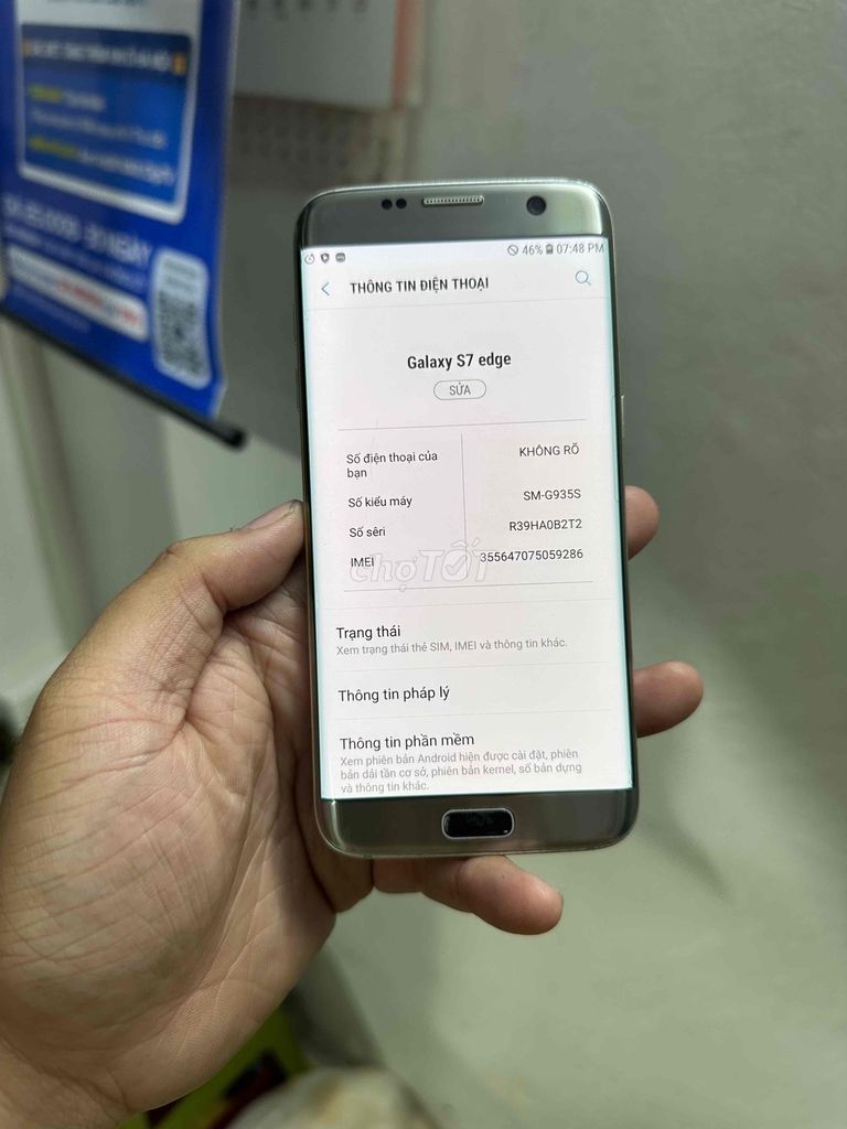 Samsung Galaxy S7 Edge 32GB Bạc. Mua bán Điện thoại tại Quận Thanh Xuân Hà Nội được đăng bởi Hoàng Huy Đỗ hình 1