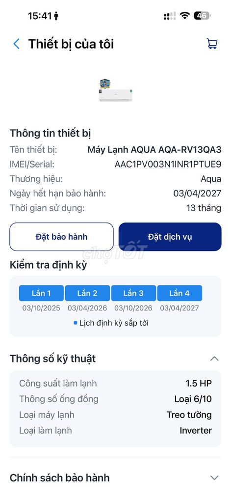 Máy lạnh Aqua AQA-RV13QA3 1.5 HP. Mua bán Máy lạnh, điều hoà tại Thị xã Tân Uyên Bình Dương được đăng bởi Châu Công hình 1
