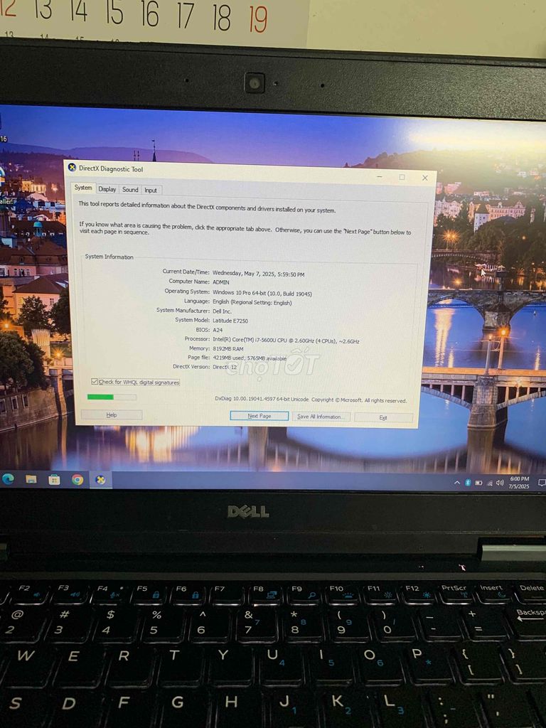 Dell Latitude E7250 core i7-5600u ram 8g ssd 240g. Mua bán Laptop tại Quận 3 Tp Hồ Chí Minh được đăng bởi MrFast hình 6