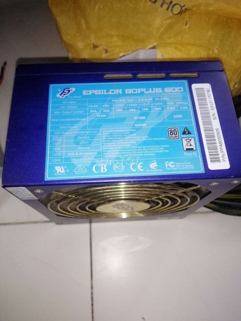 Nguồn Gamer FSP Epsilon 600 🇱🇷80Plus 2 Cpu+2 Vga