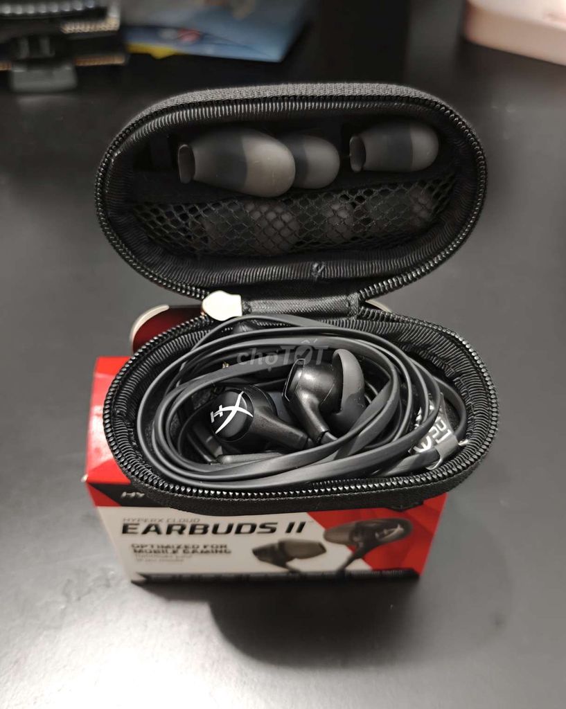 Tai nghe HyperX Cloud Earbuds II Đen. Mua bán Tivi, Âm thanh tại Thành phố Tân An Long An được đăng bởi Lê Thành Trung hình 1