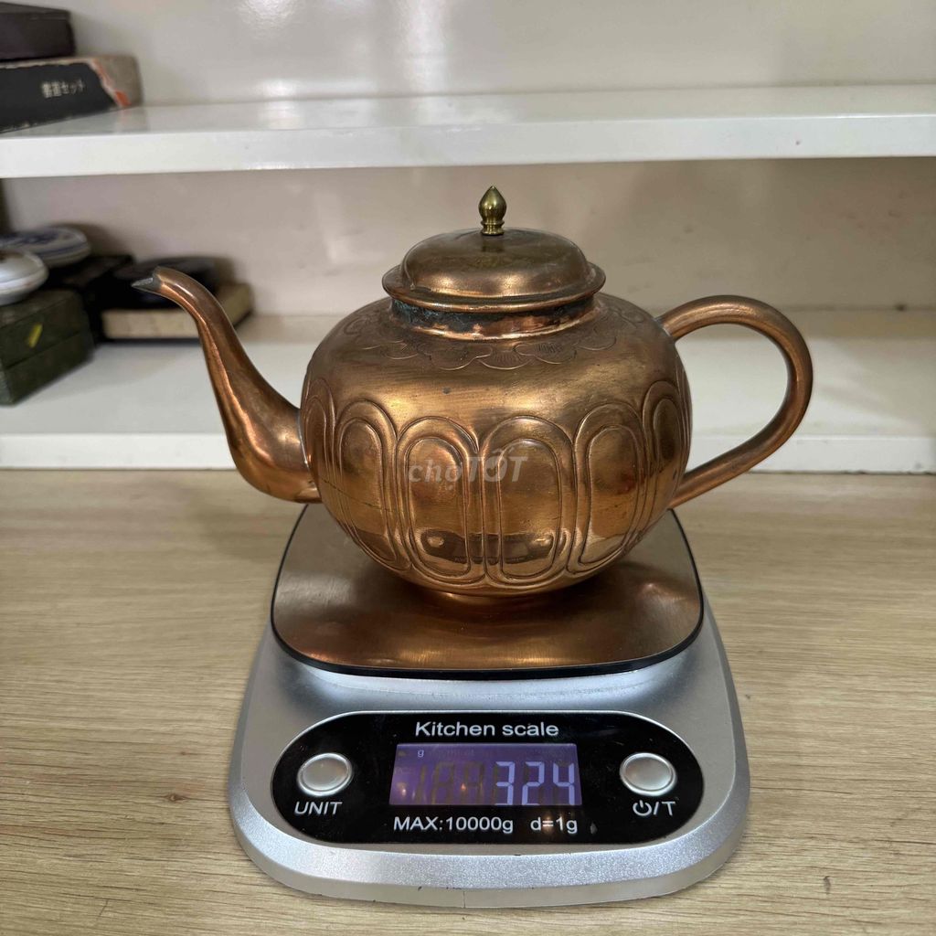 Ấm trà Đồng 1 lít màu Đồng. Mua bán Nội thất, đồ gia dụng khác tại Thành phố Trà Vinh Trà Vinh được đăng bởi Hà Như Như hình 1