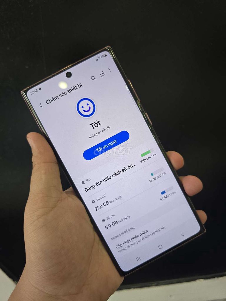 Samsung Galaxy S22 Ultra Tím 12GB/256GB Mỹ. Mua bán Điện thoại tại Thành phố Thủ Dầu Một Bình Dương được đăng bởi Lê Tuấn hình 1