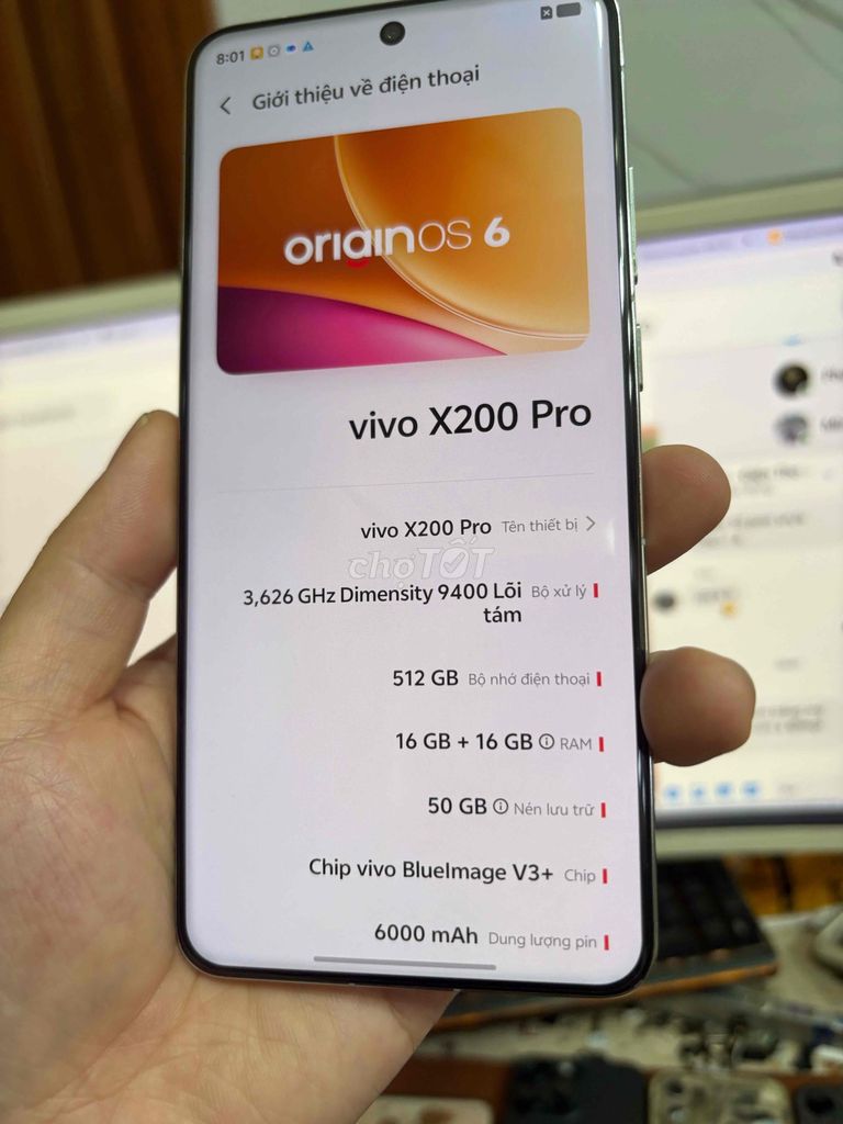 Vivo X200 Pro 16GB/512GB Trắng 99%. Mua bán Điện thoại tại Quận Lê Chân Hải Phòng được đăng bởi hoang anh hình 1