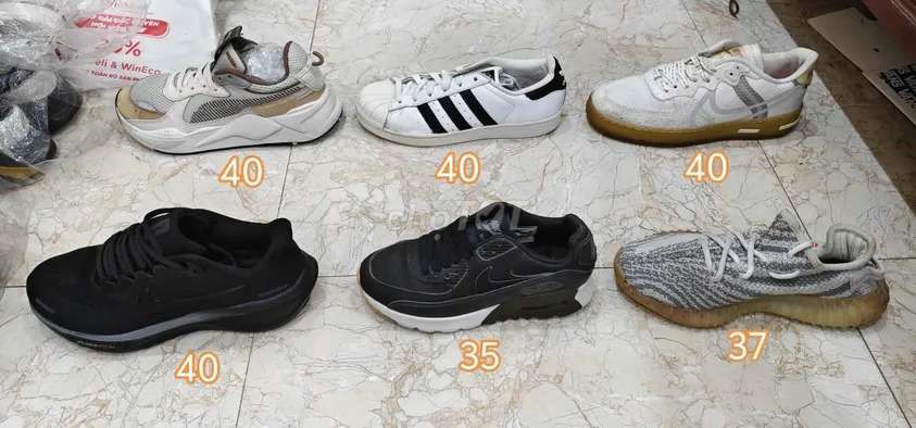 Giày thể thao Unisex size 40 Trắng Đen Xám. Mua bán Giày dép tại Huyện Đan Phượng Hà Nội được đăng bởi tony tập hát hình 1