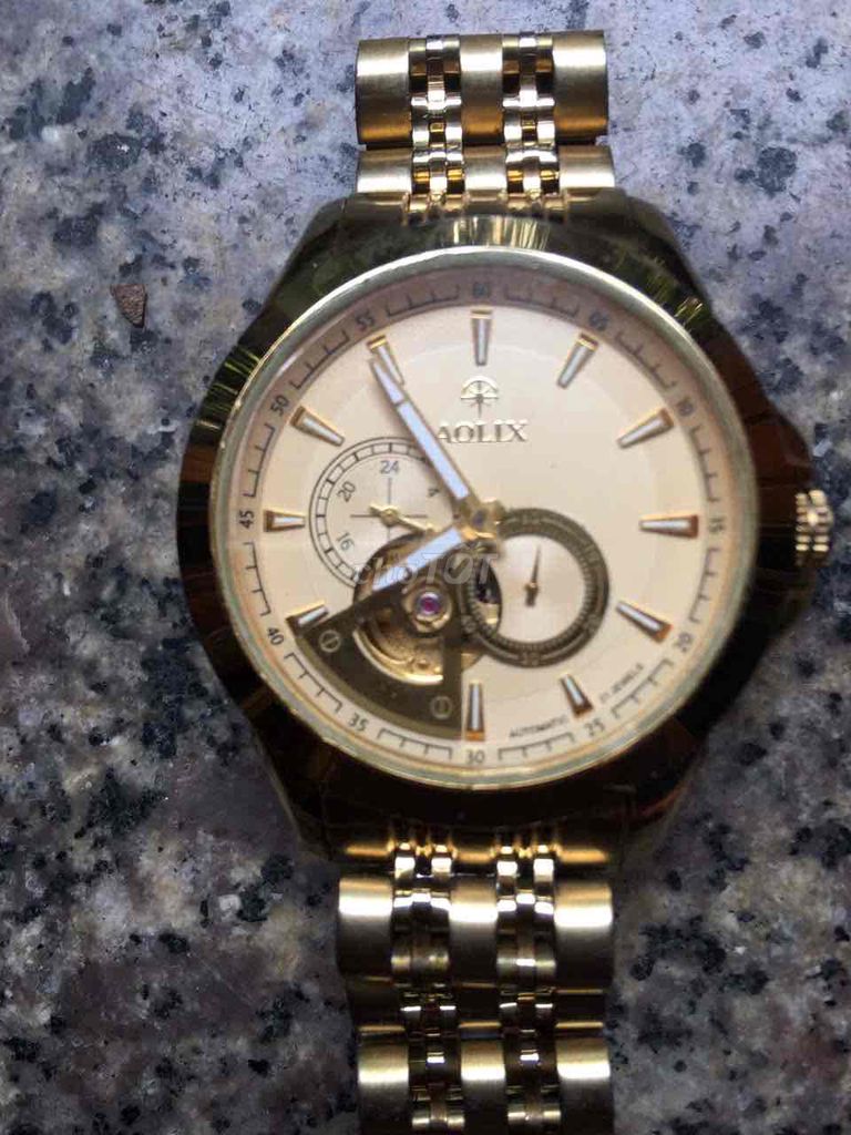 Đồng hồ đeo tay Aolix Automatic 42mm Vàng Nam. Mua bán Đồng hồ tại Thành phố Việt Trì Phú Thọ được đăng bởi Hoàng Hưng hình 1