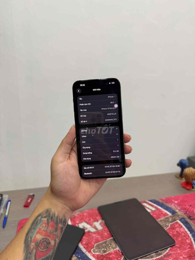 Apple iPhone 14 Pro Max 512GB Tím. Mua bán Điện thoại tại Quận Đống Đa Hà Nội được đăng bởi KT Hà Nội Mobile hình 1