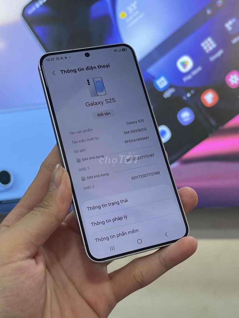 Samsung Galaxy S25 5G 256GB Xám Đã sử dụng. Mua bán Điện thoại tại Quận 3 Tp Hồ Chí Minh được đăng bởi Anh Tuấnnn Mobile hình 1
