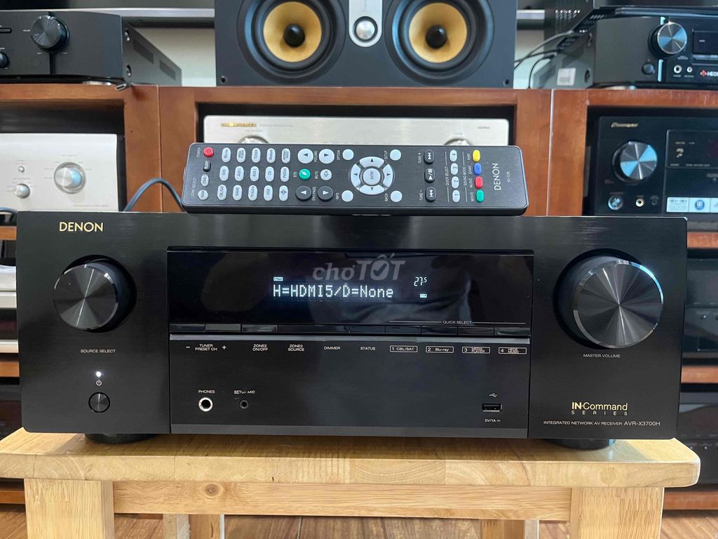 Bán Amply 9.2 denon AVR-X3700H điện 110V-660W tiêu