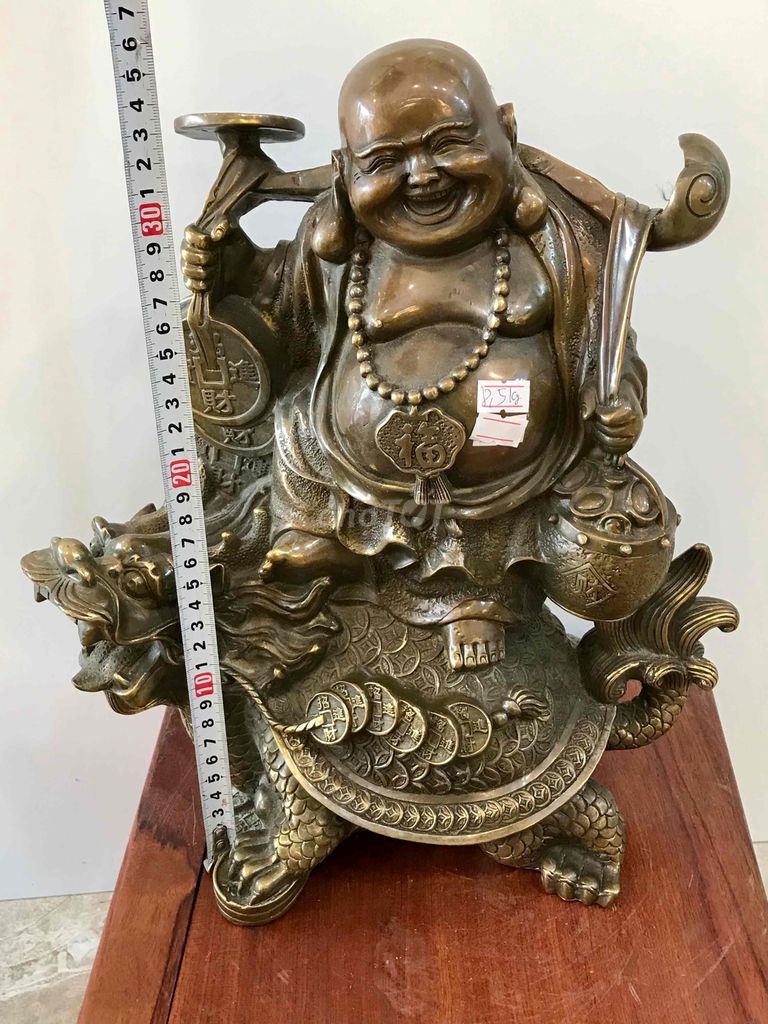 Tượng Phật Di Lặc đồng vàng cao 36 cm. Mua bán Đồ sưu tầm, đồ cổ tại Huyện Hóc Môn Tp Hồ Chí Minh được đăng bởi Đăng  hình 2