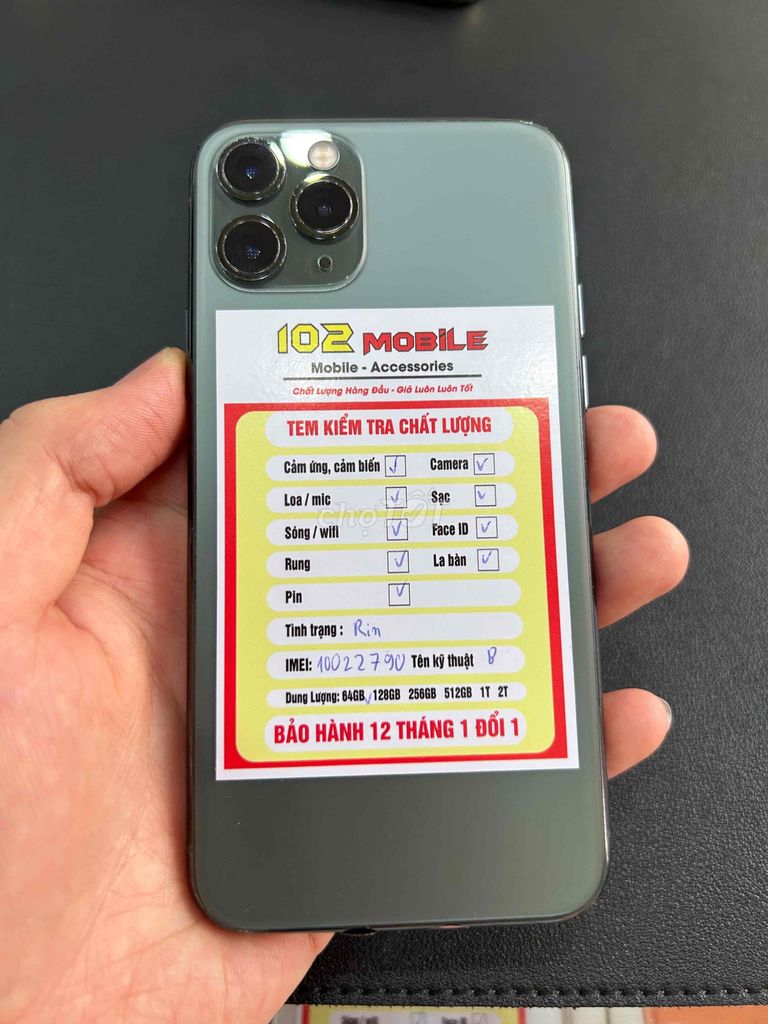 iPhone 11 Pro 64GB Xanh máy zin chức năng full. Mua bán Điện thoại tại Thành phố Buôn Ma Thuột Đắk Lắk được đăng bởi Nguyễn Hoàng hình 1