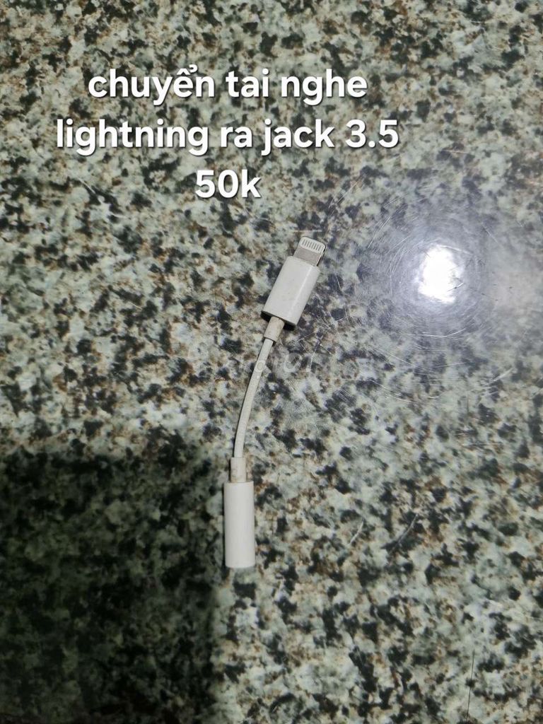 Cáp chuyển đổi Lightning sang Jack 3.5 Trắng. Mua bán Phụ kiện (Màn hình, Chuột...) tại Thành phố Quảng Ngãi Quảng Ngãi được đăng bởi Hữu Hòa Nguyễn hình 1