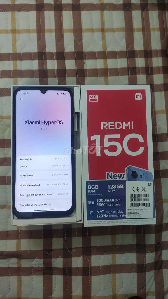 Xiaomi Redmi 15C 128GB Đen. Mua bán Điện thoại tại Quận Hà Đông Hà Nội được đăng bởi Thành hình 1