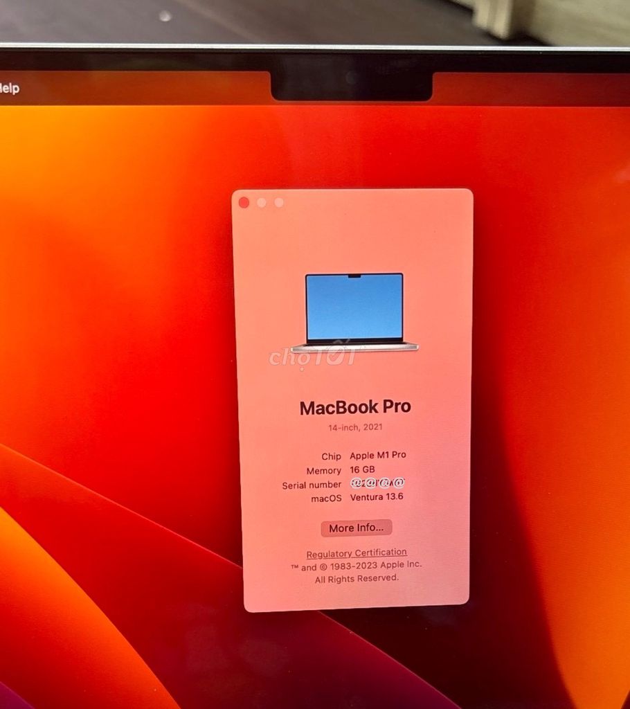 MacBook Pro 2021 14 inch - M1 Pro BODY KENG 99%