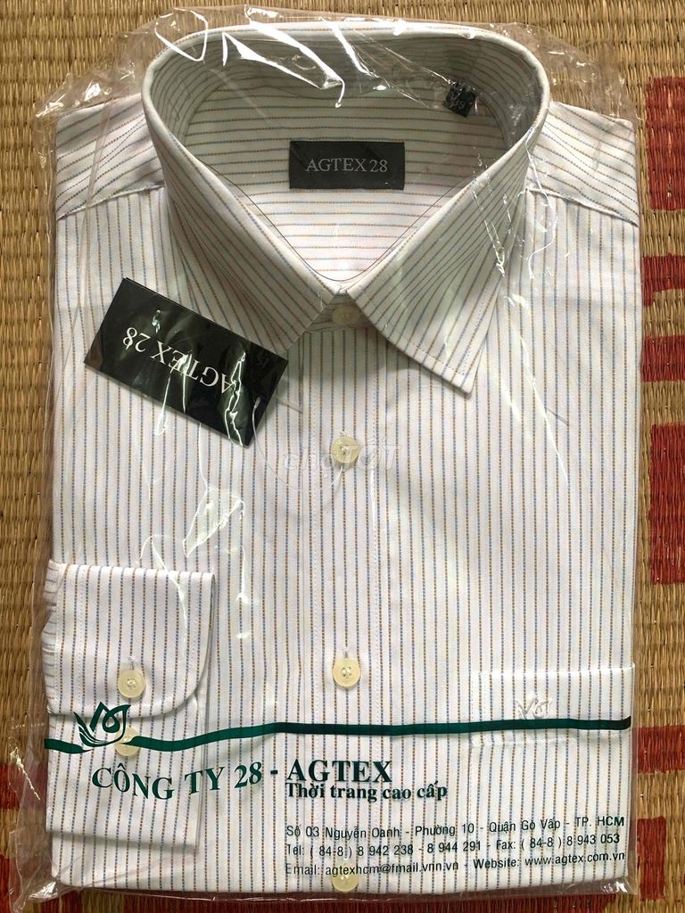 Áo sơ mi Agtex28 nam trắng sọc size 39. Mua bán Quần áo tại Quận Cầu Giấy Hà Nội được đăng bởi Tùng Lâm hình 1