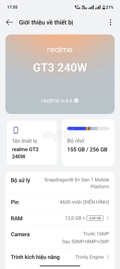 Cần tiền bán gấp Realme gt5 240w. Mua bán Điện thoại tại Quận Thanh Khê Đà Nẵng được đăng bởi love music hình 1