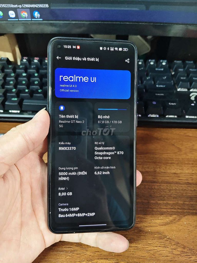 Realme GT Neo 2 5G. Mua bán Điện thoại tại Quận Ninh Kiều Cần Thơ được đăng bởi Nguyễn Thái hình 1