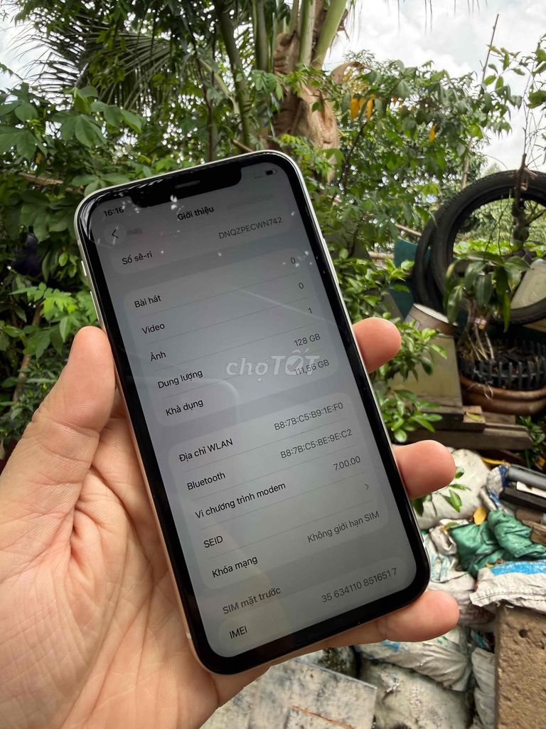 Apple iPhone 11 128GB Trắng 2 sim máy qt ful đẹp k. Mua bán Điện thoại tại Thành phố Vĩnh Long Vĩnh Long được đăng bởi trà văn lâm hình 1
