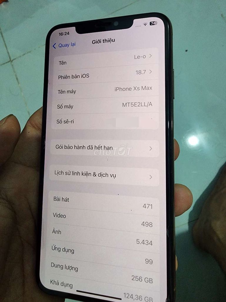 Xs Max 256GB Vàng iOS 18.7 full chức năng. Mua bán Điện thoại tại Huyện Dương Minh Châu Tây Ninh được đăng bởi Đoàn Thế Duy hình 1