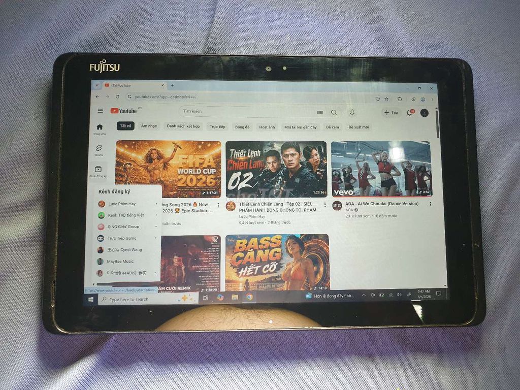Fujitsu Arrows Tab Windows Atom x5 4GB/64GB Đen. Mua bán Máy tính bảng tại Thành phố Tân An Long An được đăng bởi Long hình 1