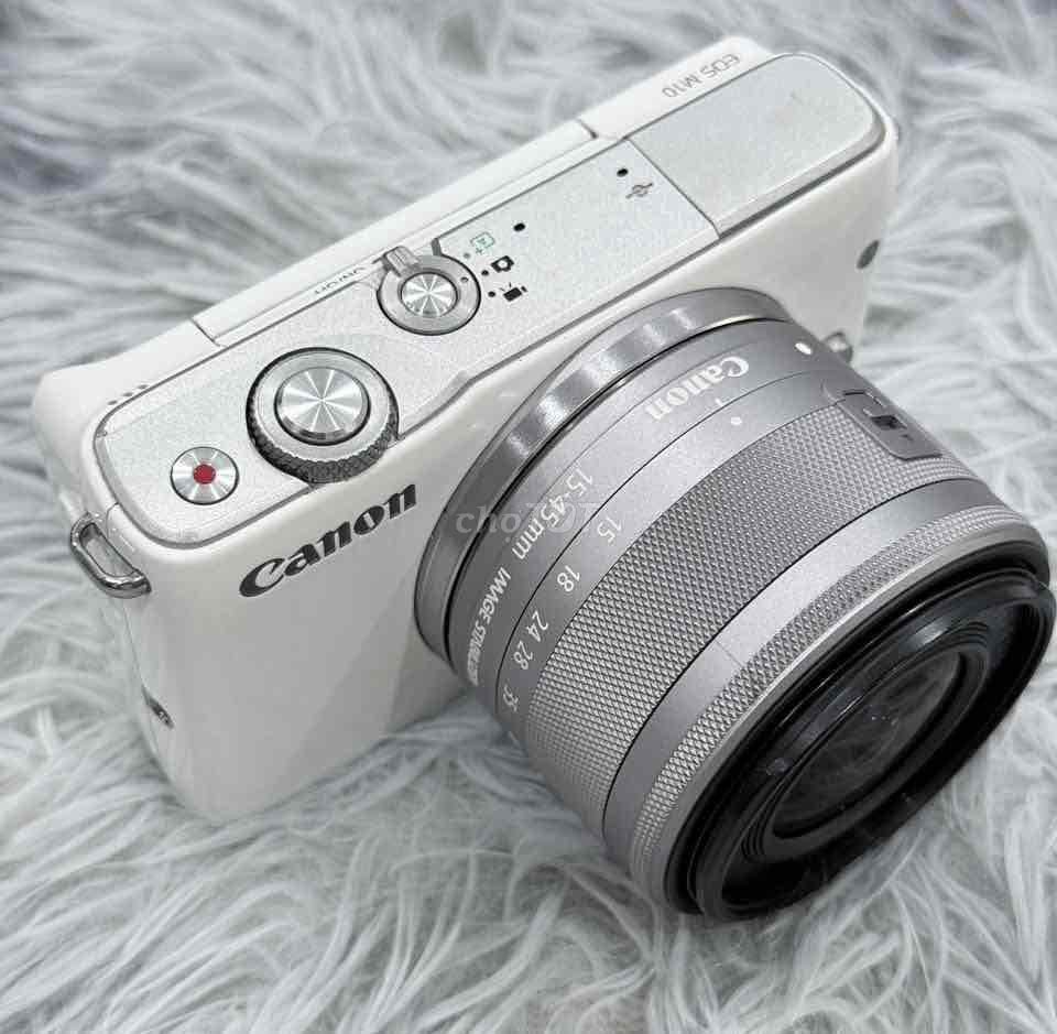 Máy ảnh Canon M10 Trắng kèm kit đẹp 99. Mua bán Máy ảnh, Máy quay tại Quận 5 Tp Hồ Chí Minh được đăng bởi Phan Thế Phong  hình 1