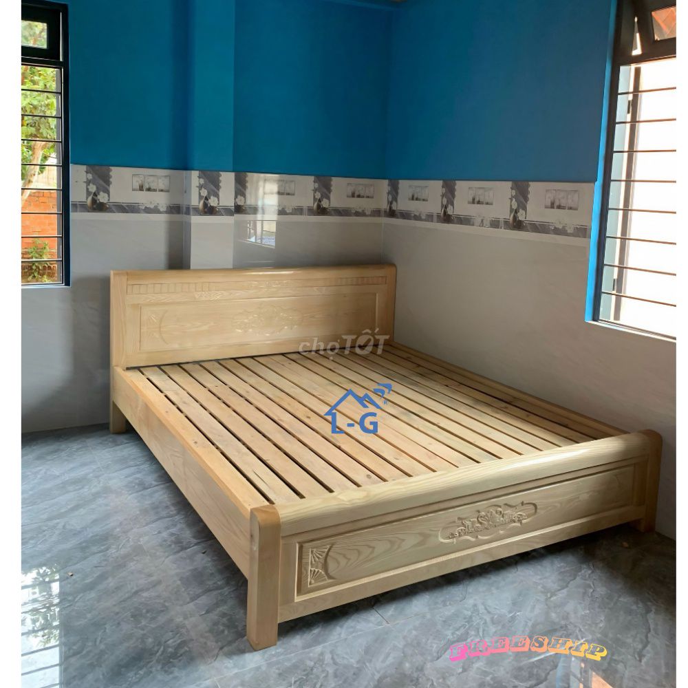 Giường ngủ \ GIƯỜNG GỖ SỒI#giuonggogiuonggosoi. Mua bán Giường, chăn ga gối nệm tại Quận Bình Thạnh Tp Hồ Chí Minh được đăng bởi GIƯỜNG SẮT SƠN LÂM hình 1