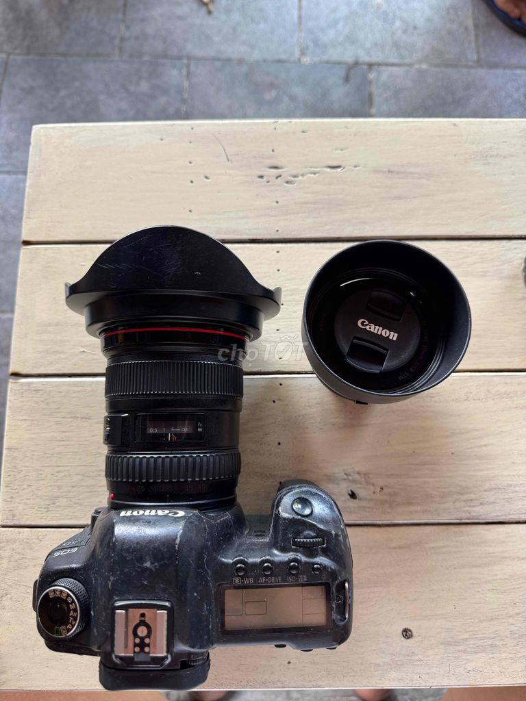 Combo 5D2 kèm 2 lens