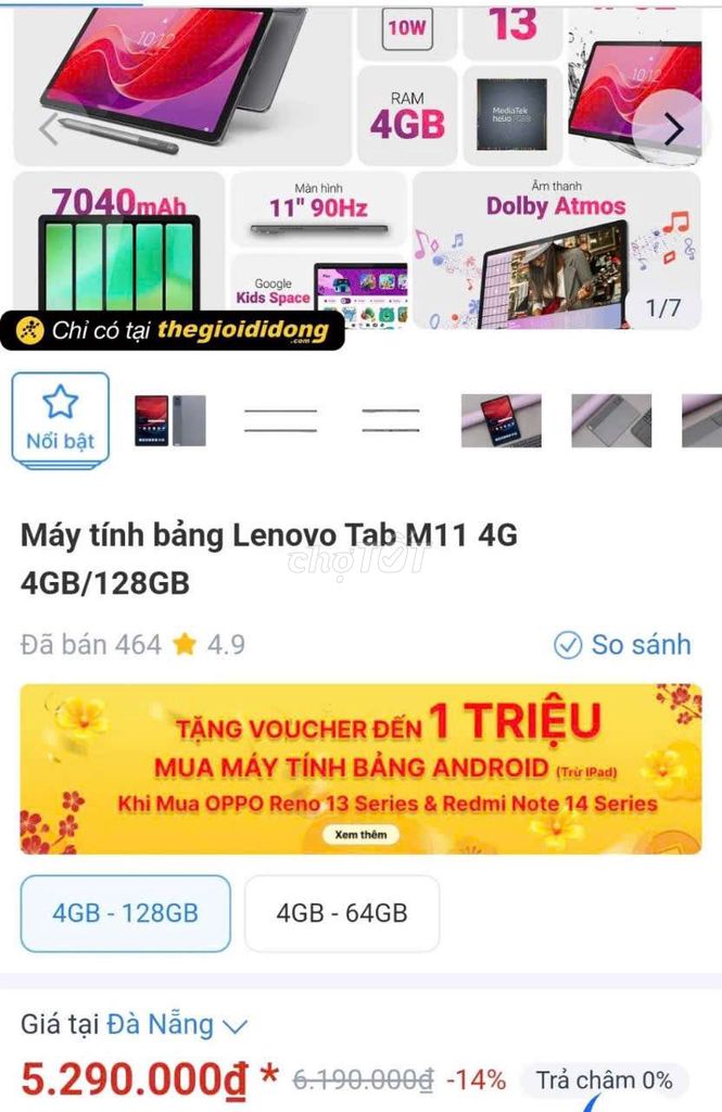 Cần pass máy tính bảng M11 LENOVO